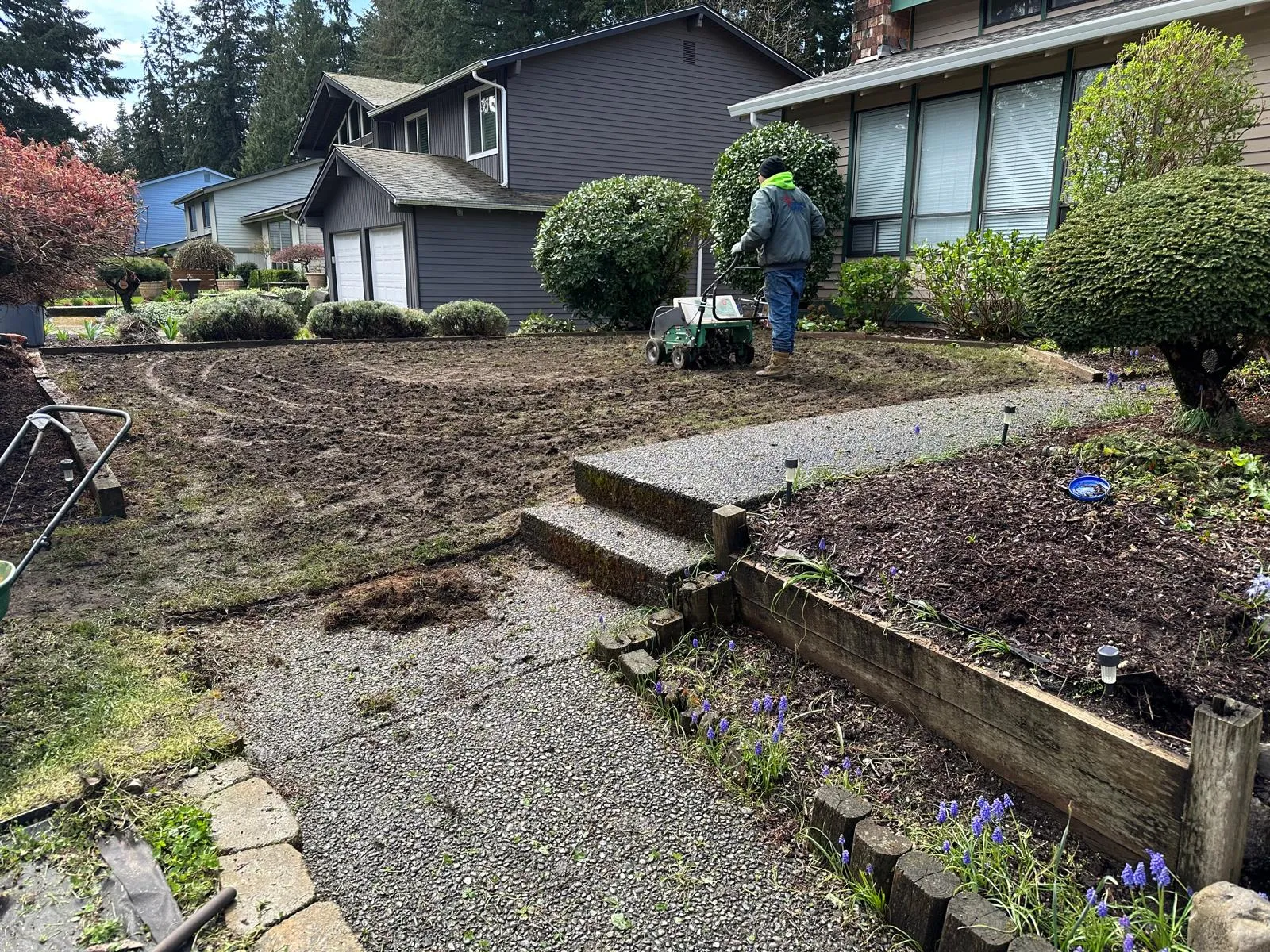 Laying Mulch